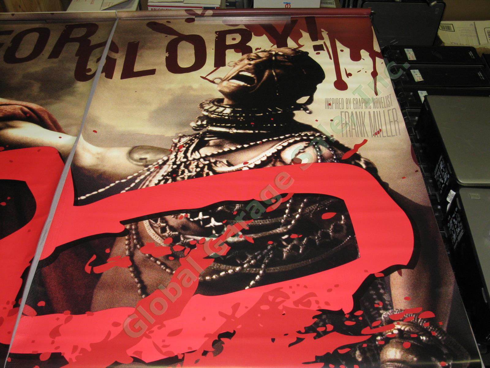 RARE 2006 Frank Miller 300 3-Pc Vinyl 70"x32" Movie Banner Set Lot Gerard Butler 3