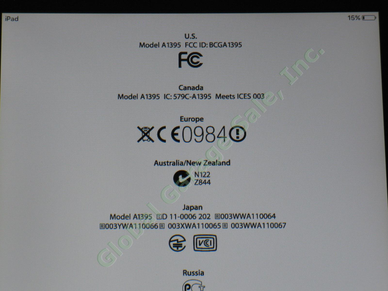 Apple iPad 2 Black Tablet 16GB Wifi Works Great Clean Screen MC770LL/A A1395 NR! 2