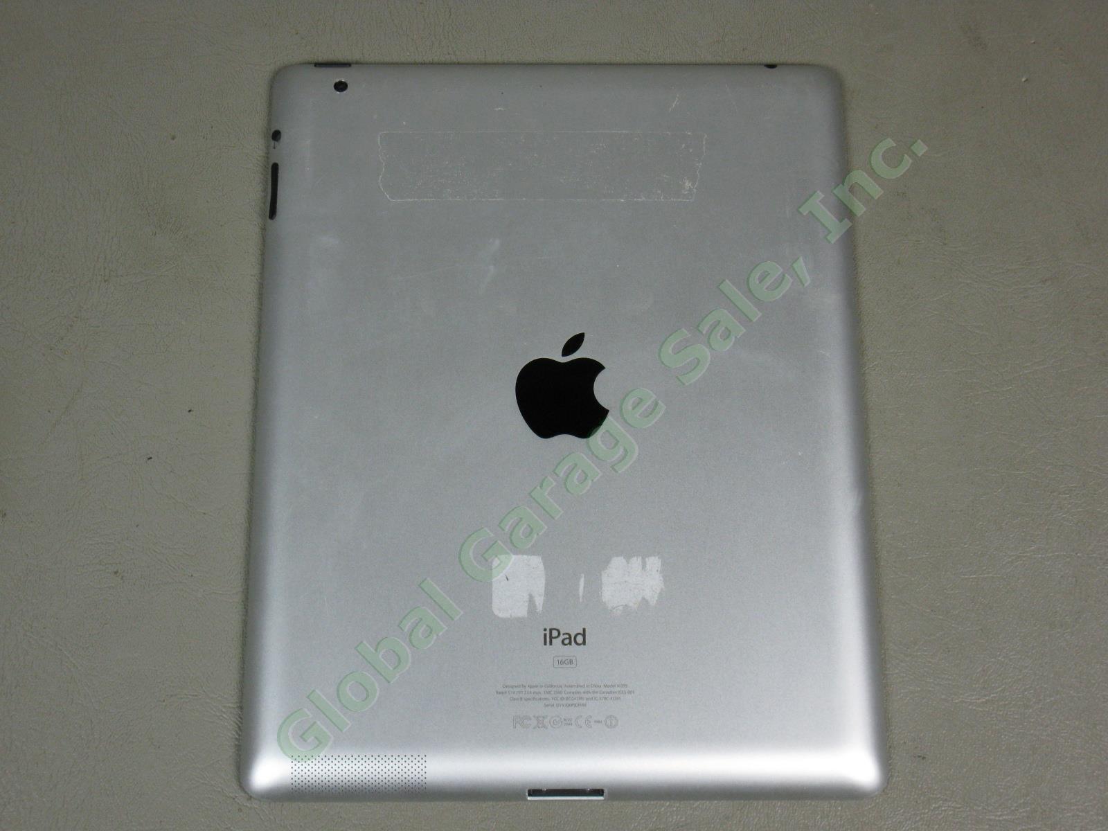 Apple iPad 2 Black Tablet 16GB Wifi Works Great Clean Screen MC770LL/A A1395 NR! 3