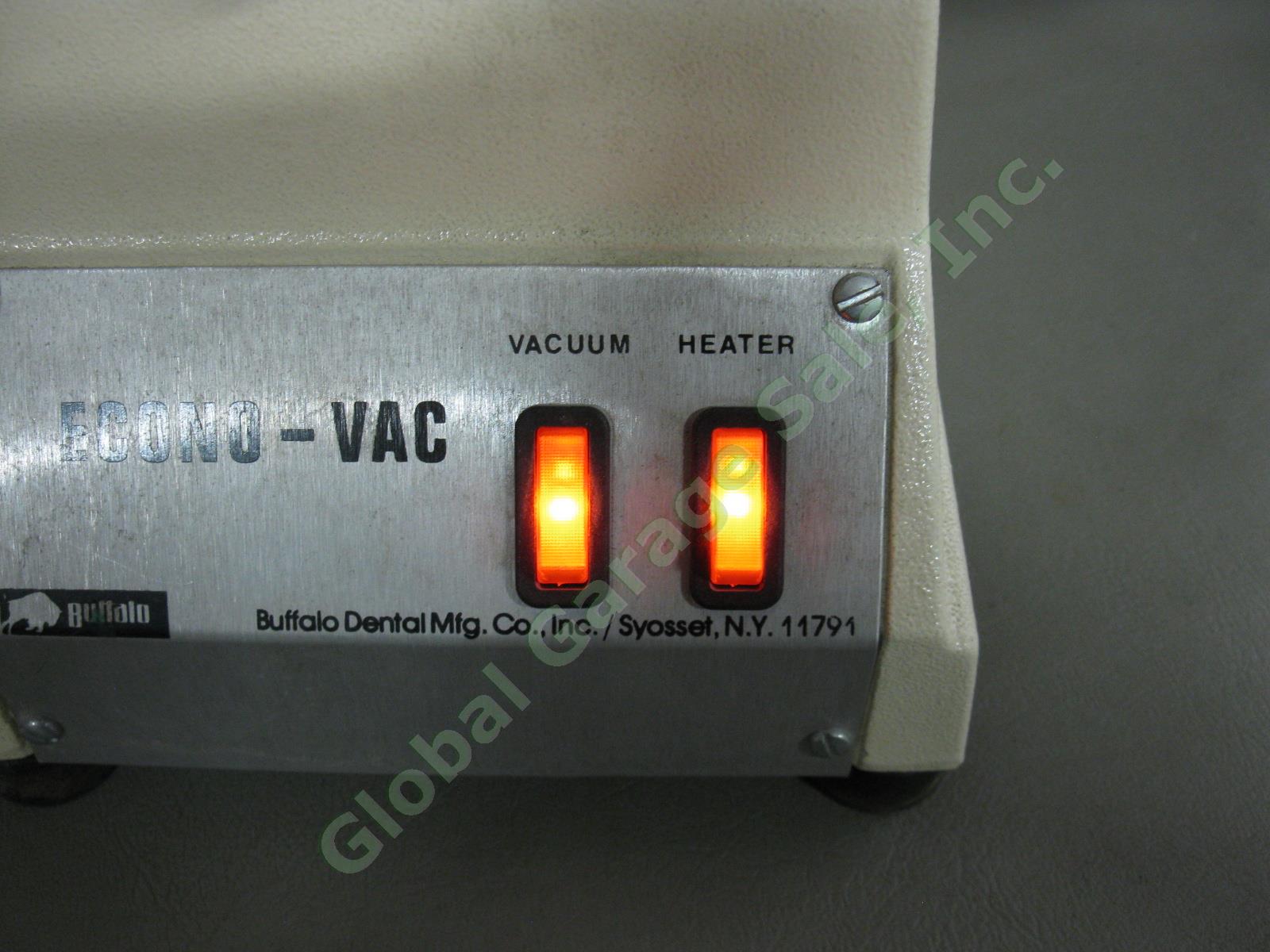 Used Buffalo Econo-Vac Dental Lab Vacuum Former Machine For Mouth Guard Forming 2