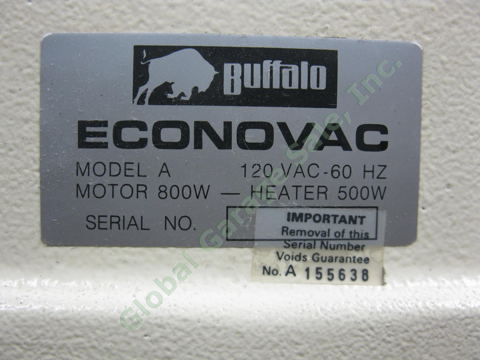 Used Buffalo Econo-Vac Dental Lab Vacuum Former Machine For Mouth Guard Forming 6