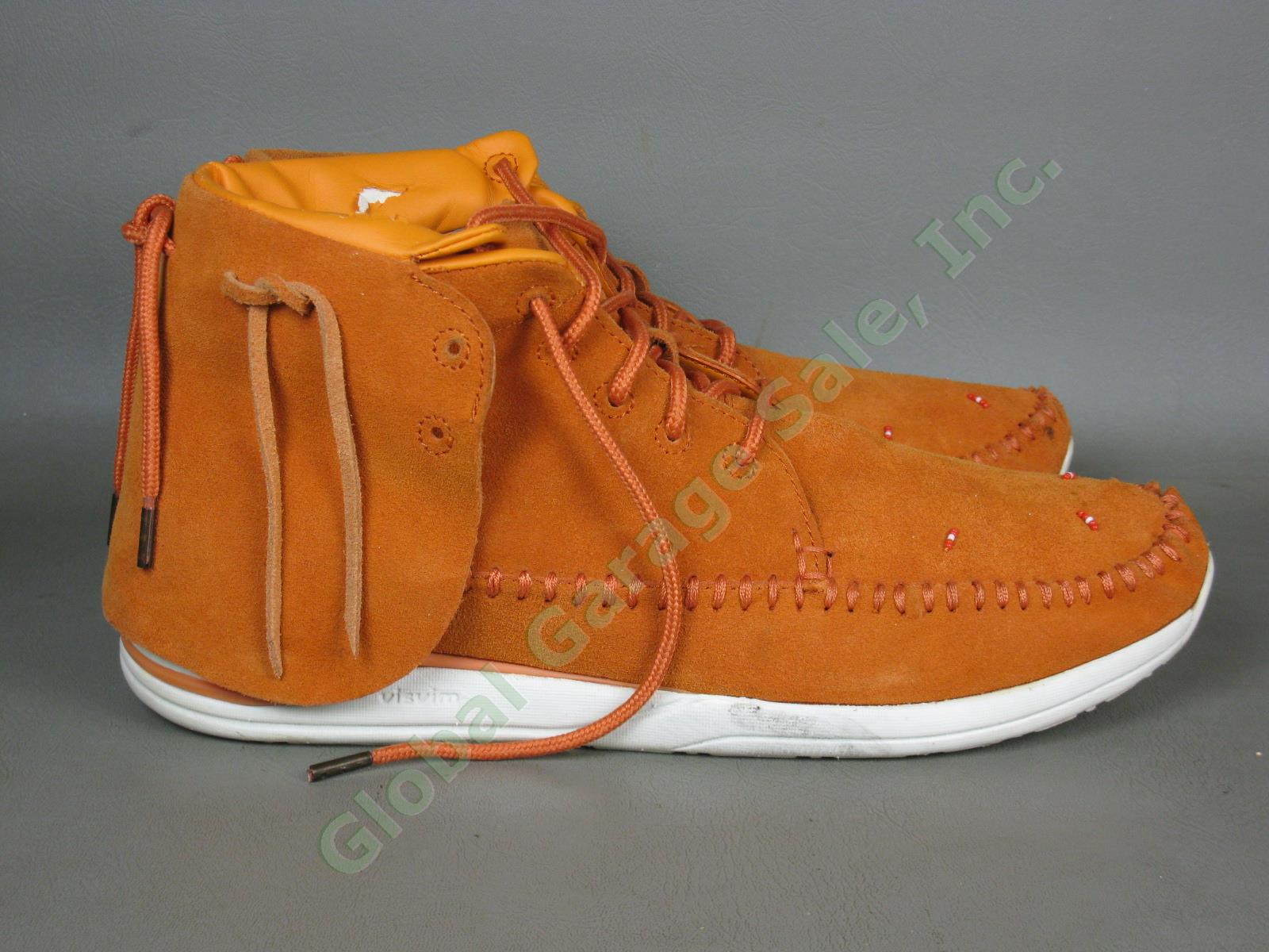 Visvim Lhamo Mens Brown Suede Leather Shoes Folk FBT Size Euro 45 US 11.5 3