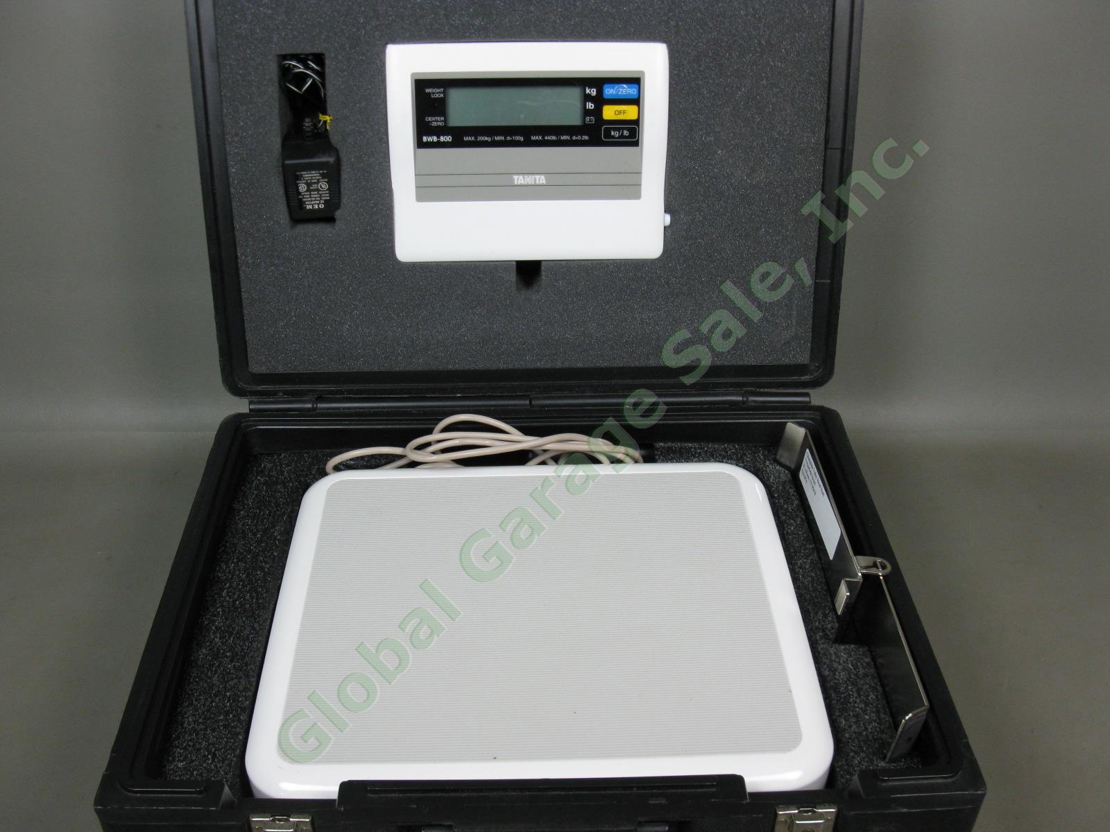 Tanita BWB-800A Digital Electronic Medical Scale 440lb W/ Remote Display Case ++ 1