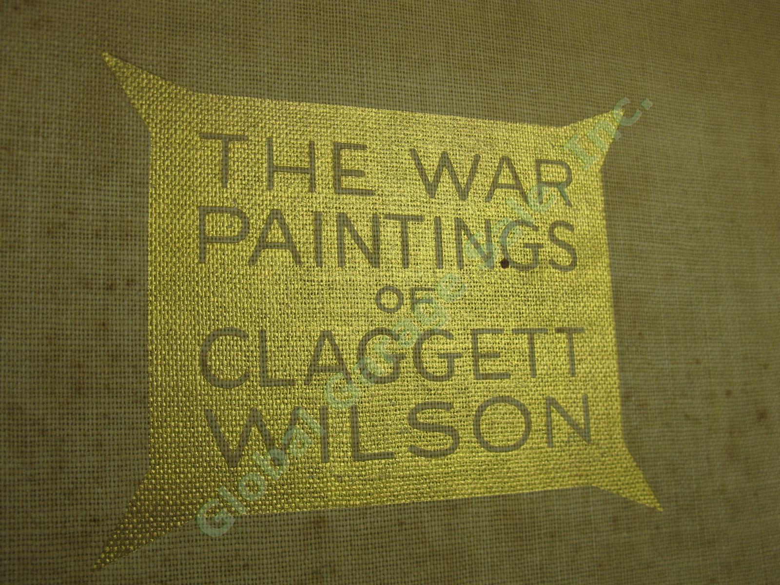 The War Paintings of Claggett Wilson Rare Vtg Antique 1928 Hardcover Book No DJ 1