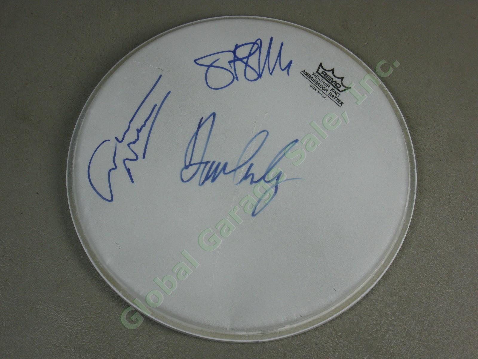David Crosby Stephen Stills Graham Nash CSN Hand Signed Autographed Drum Head NR