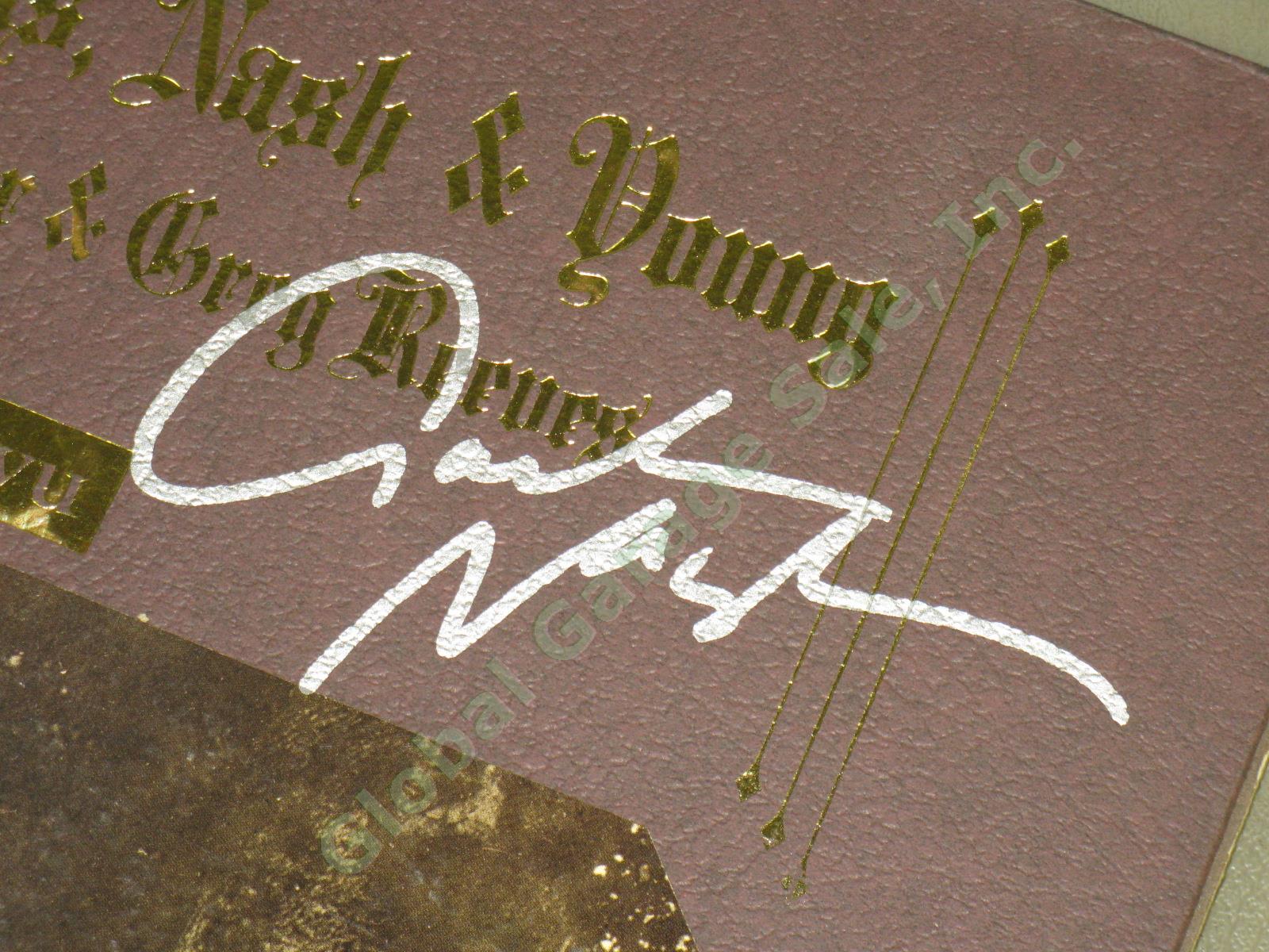 Signed CSNY David Crosby Stephen Stills Graham Nash Neil Young Deja Vu LP Album 4