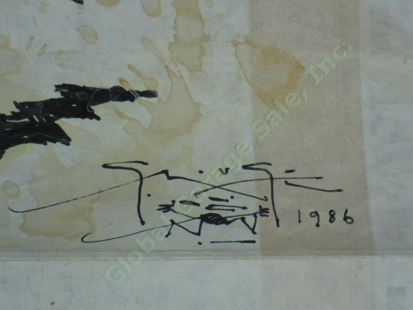 Vtg Original 1986 Hand Signed Stanley Mouse Rose Bolt Sketch Grateful Dead Art 3