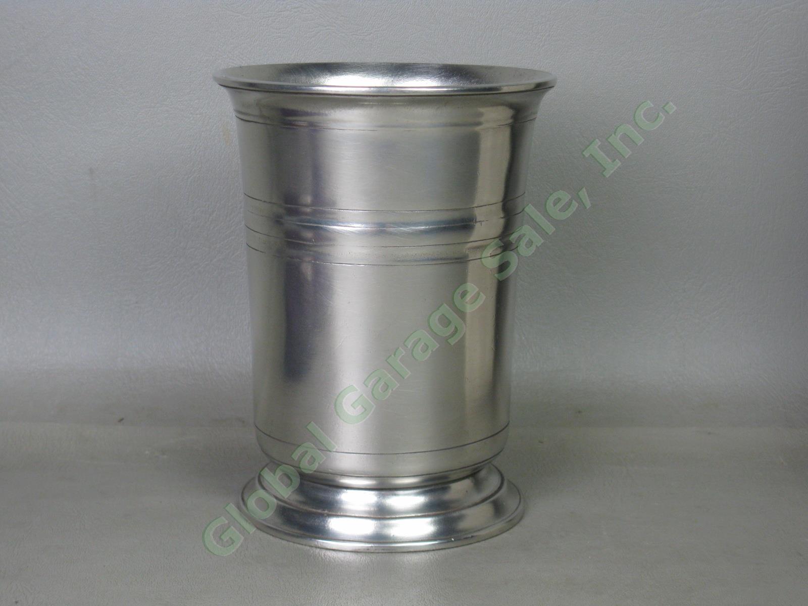 NEW Match Pewter 6.5" Large Tumbler Vase Handmade In Italy Antique Finish NO RES 1