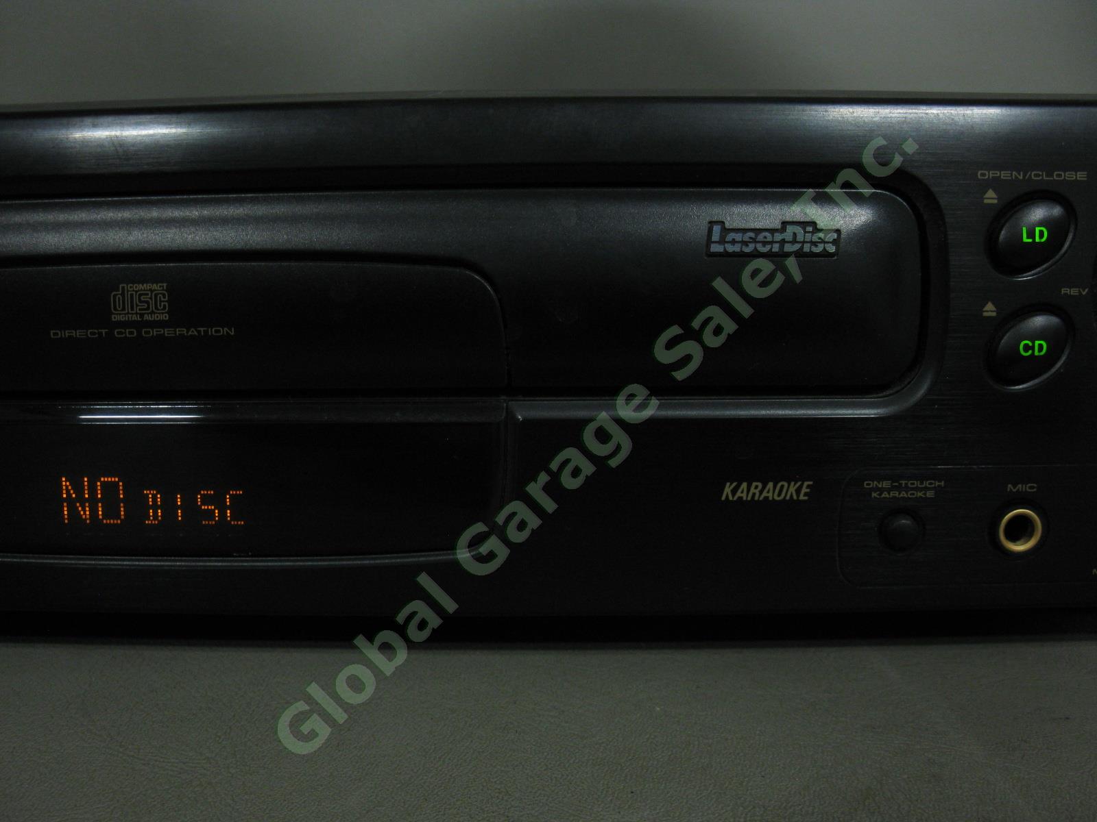 Pioneer CLD-S304 Laserdisc LD CDV CD Karaoke Player W/ Remote Manual Box Bundle+ 1