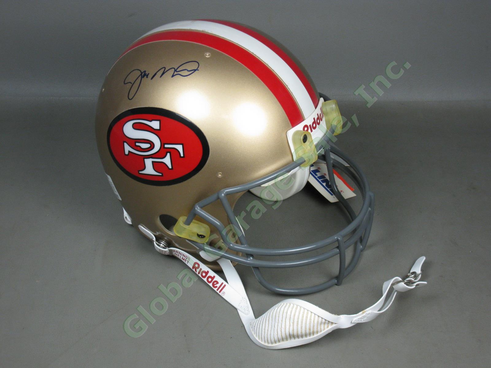 Signed Joe Montana Full Size Riddell Pro Line San Francisco SF 49ers Helmet +COA 1