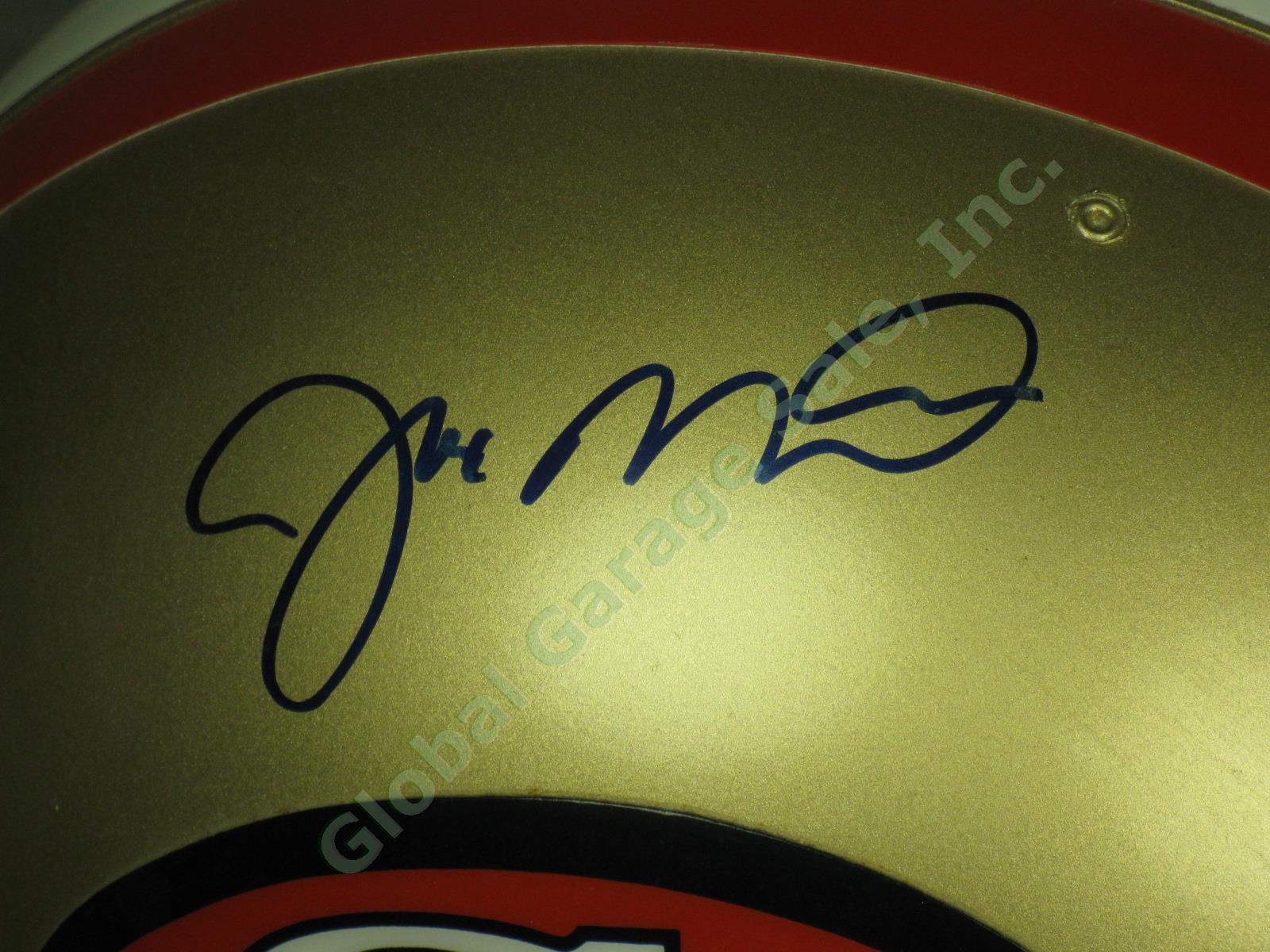 Signed Joe Montana Full Size Riddell Pro Line San Francisco SF 49ers Helmet +COA 2