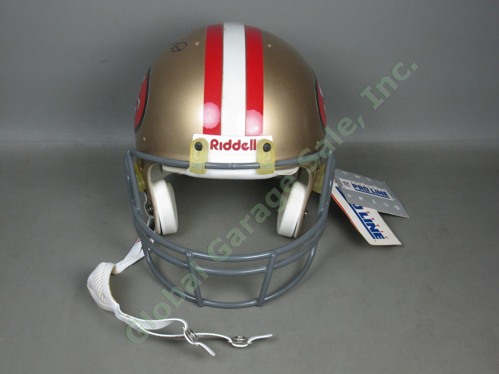 Signed Joe Montana Full Size Riddell Pro Line San Francisco SF 49ers Helmet +COA 3