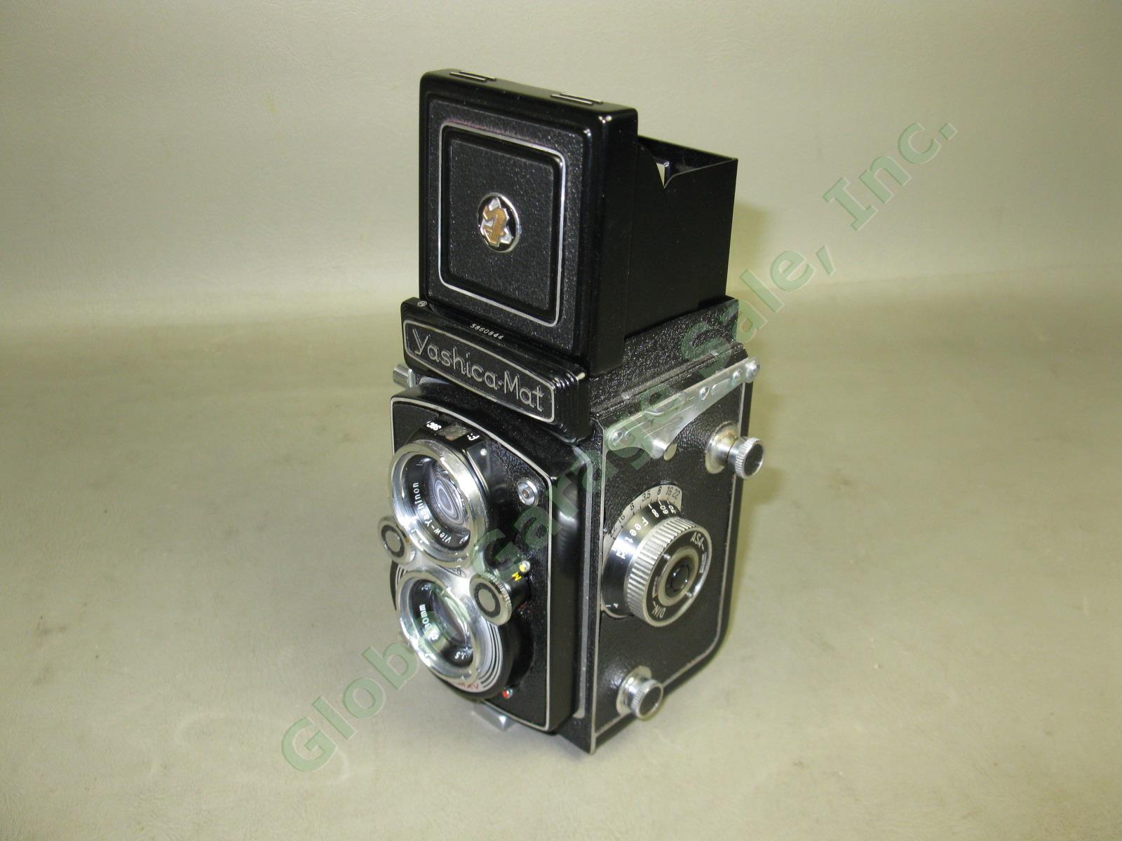 Vtg Yashica Mat Copal-MXV TLR Camera Yashinon 3.5 80mm Lens +Leather Case Bundle 3