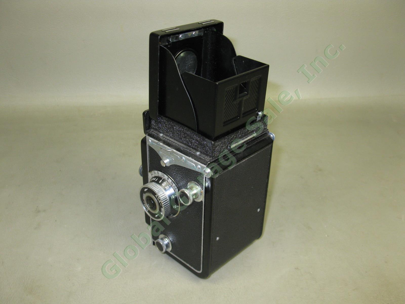 Vtg Yashica Mat Copal-MXV TLR Camera Yashinon 3.5 80mm Lens +Leather Case Bundle 4