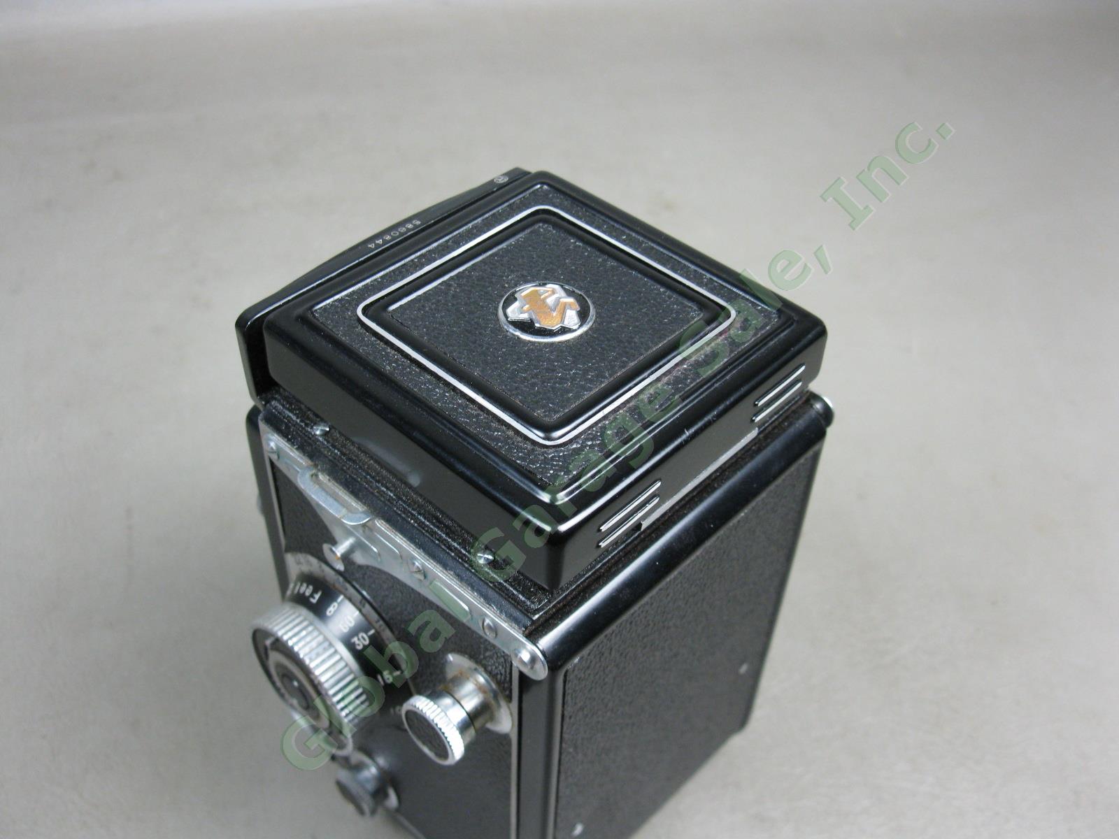 Vtg Yashica Mat Copal-MXV TLR Camera Yashinon 3.5 80mm Lens +Leather Case Bundle 8