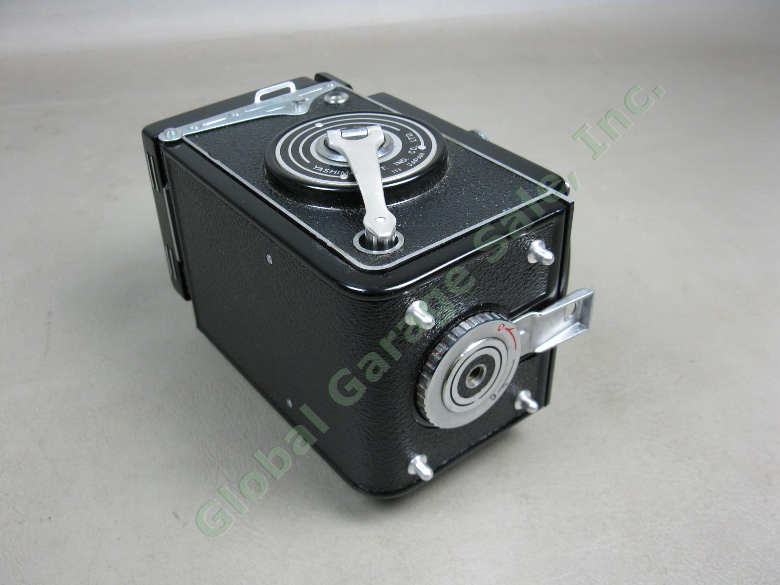 Vtg Yashica Mat Copal-MXV TLR Camera Yashinon 3.5 80mm Lens +Leather Case Bundle 9