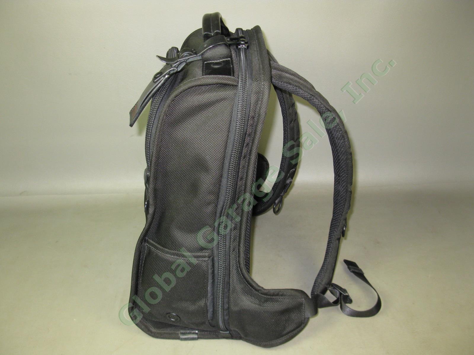 Black Tumi Alpha2 Slim Solutions Brief Pack Ballistic Laptop Backpack 26177 $395 1