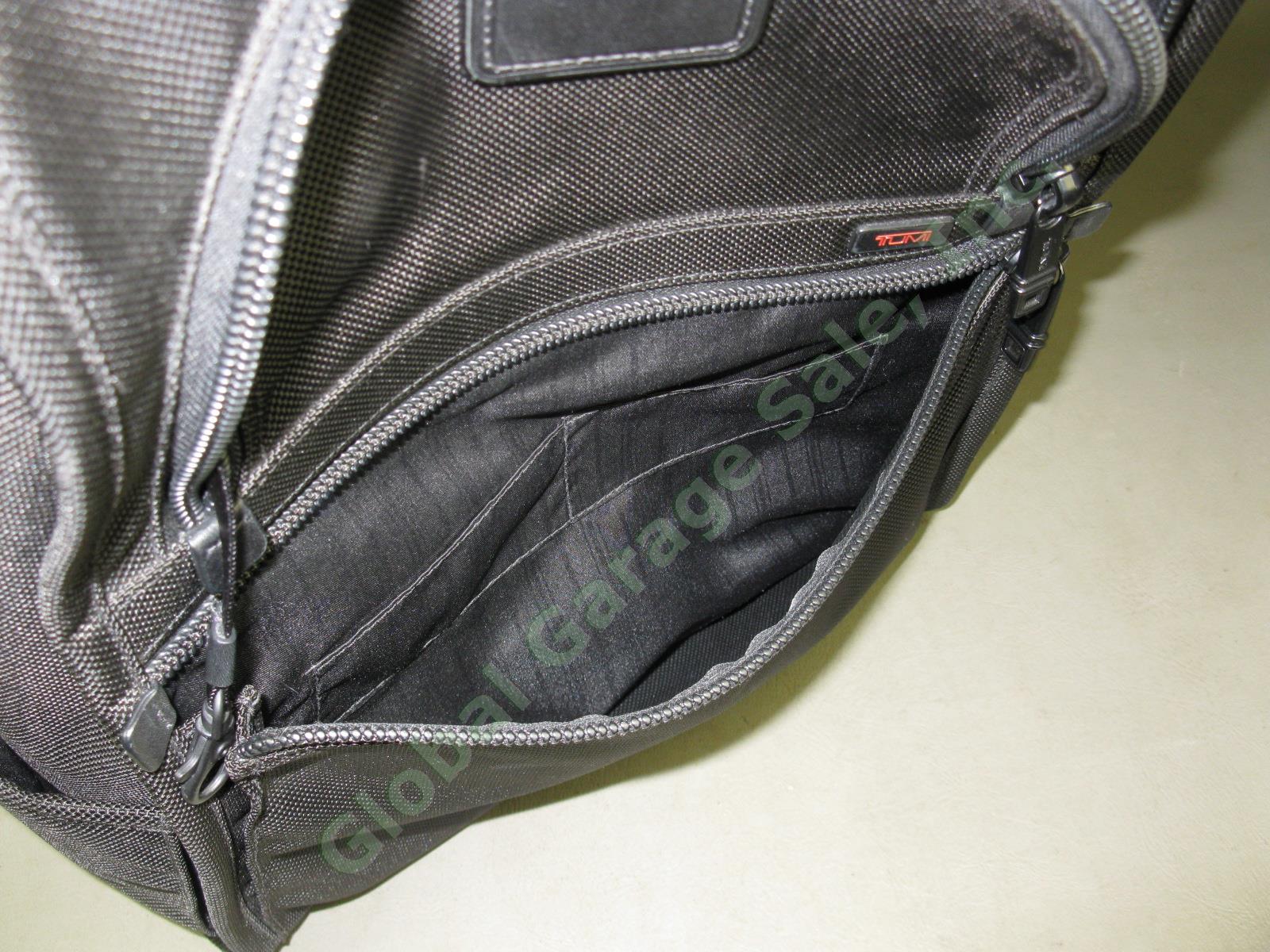 Black Tumi Alpha2 Slim Solutions Brief Pack Ballistic Laptop Backpack 26177 $395 5