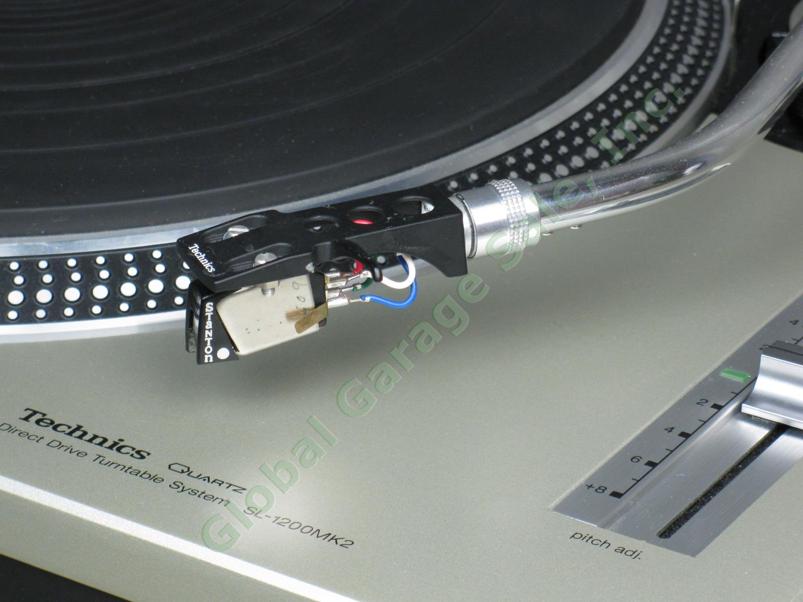 Technics SL-1200MK2 Quartz Direct Drive DJ Turntable Stanton Cartridge NO RES!!! 5