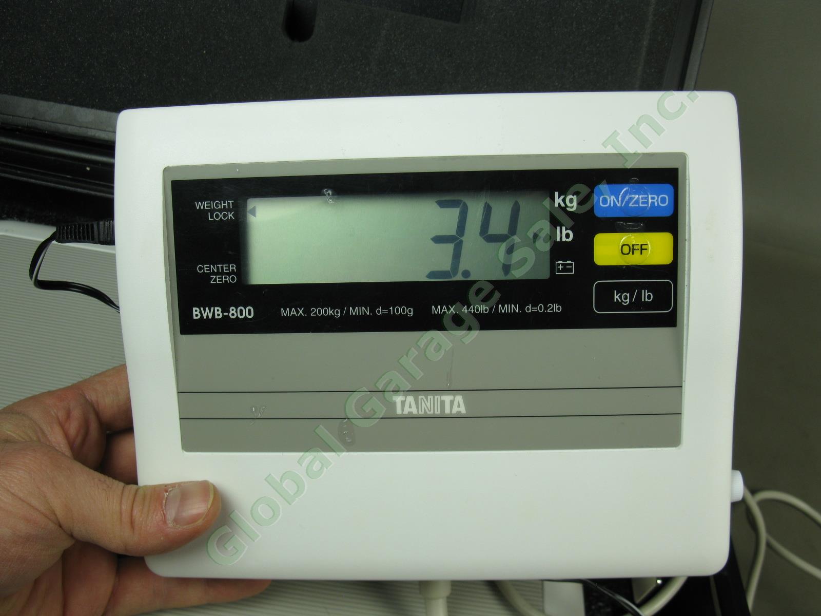 Tanita BWB-800A Digital Electronic Medical Scale 440lb W/ Remote Display Case ++ 2