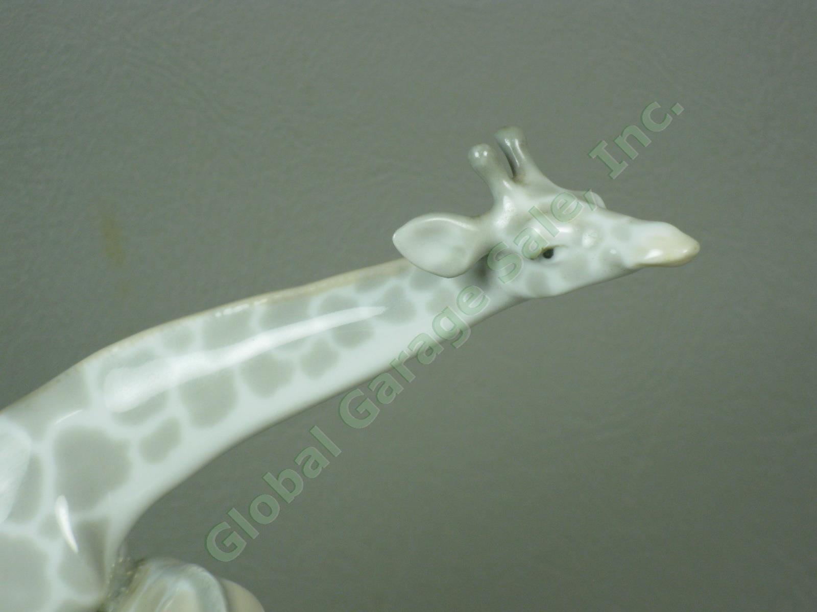 RARE! Vintage 1969-1970 Lladro Giraffe Group Porcelain Figurine 01005 No Reserve 3