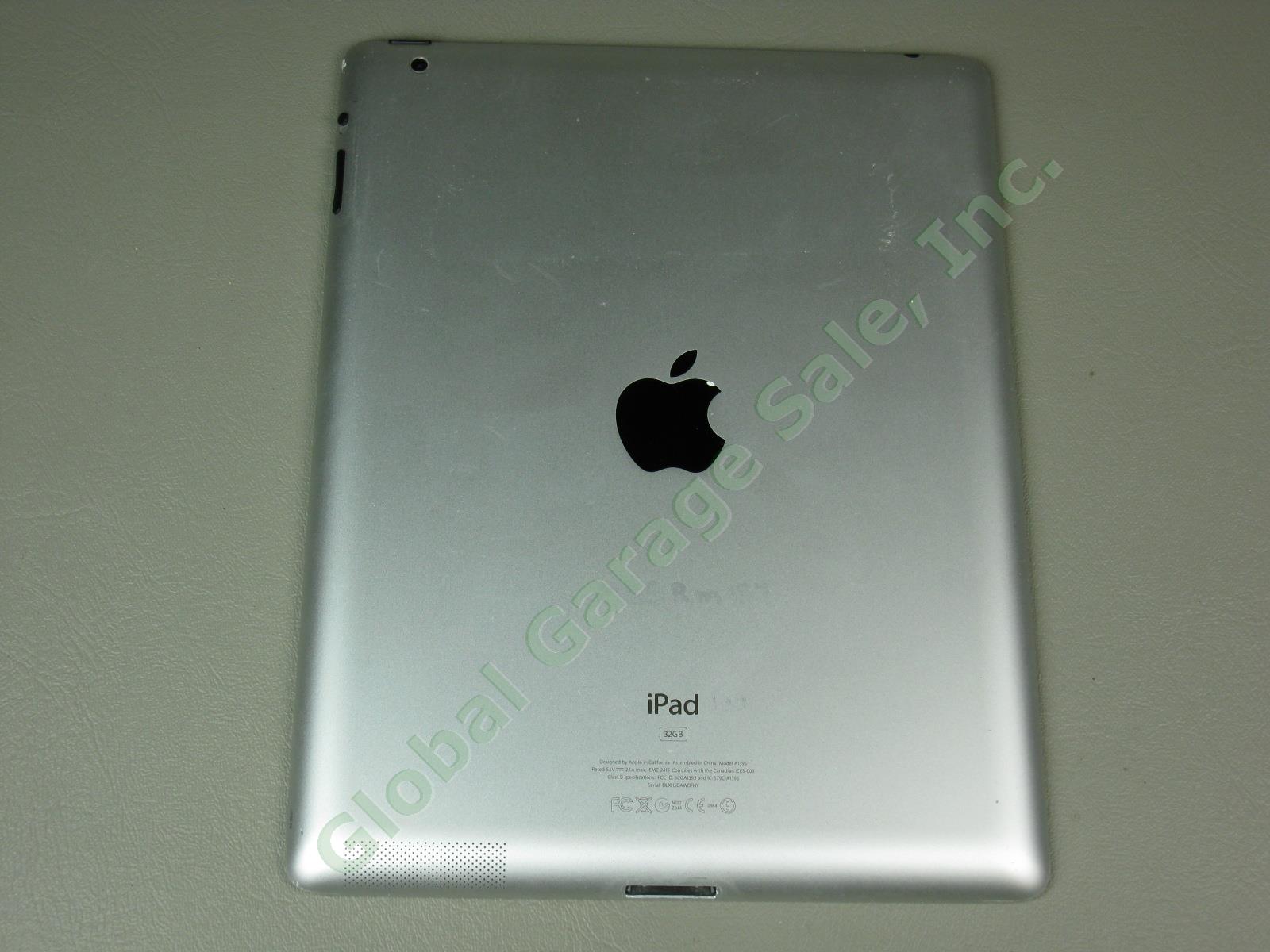 Apple iPad 2 Tablet 32GB Wifi 1 Owner Just Reset Cracked Screen MC770LL/A A1395 6