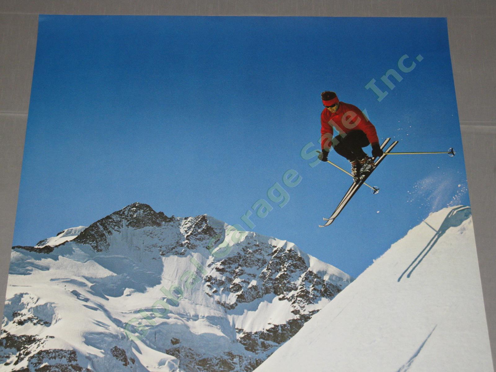 Vtg Orig 1968 Swiss Ski Travel Poster Pontresina Piz Lagalb Engadin Switzerland 1