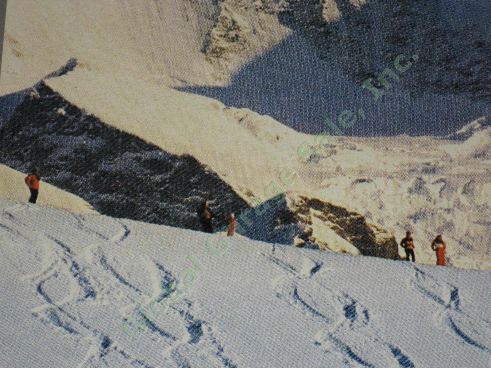 Vtg 1968 Swiss Ski Travel Poster Berner Bernois Oberland Jungfrau Switzerland NR 2