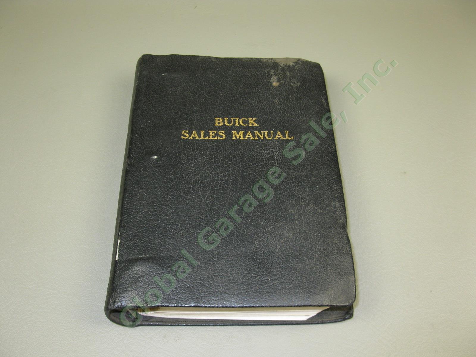 Rare Vtg Antique 1928/1929 Buick Motor Company Car Sales Manual Fact Book Binder