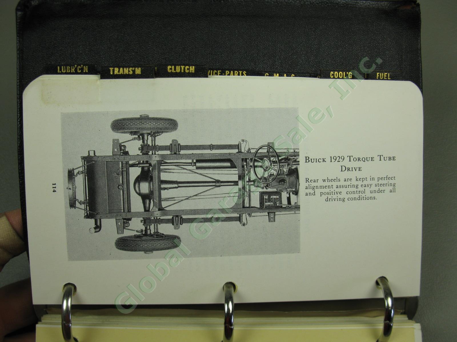 Rare Vtg Antique 1928/1929 Buick Motor Company Car Sales Manual Fact Book Binder 5
