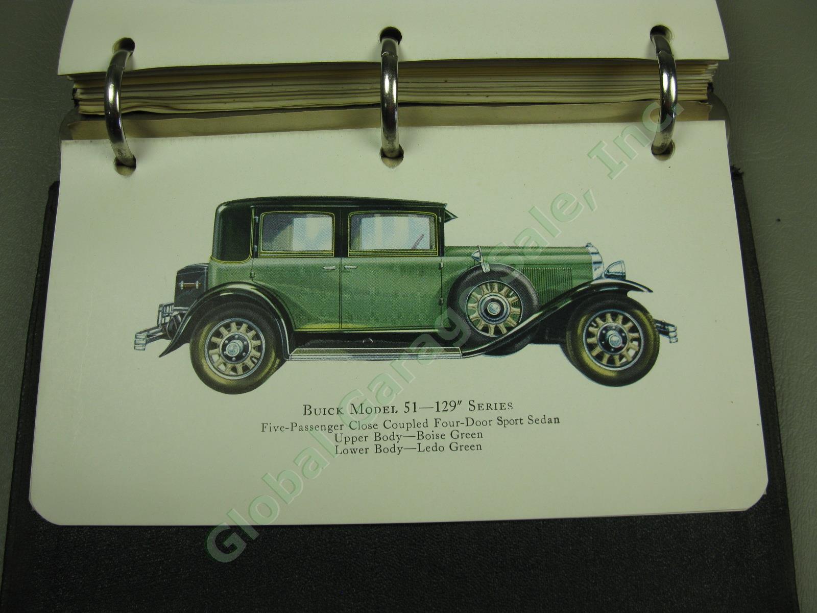 Rare Vtg Antique 1928/1929 Buick Motor Company Car Sales Manual Fact Book Binder 6