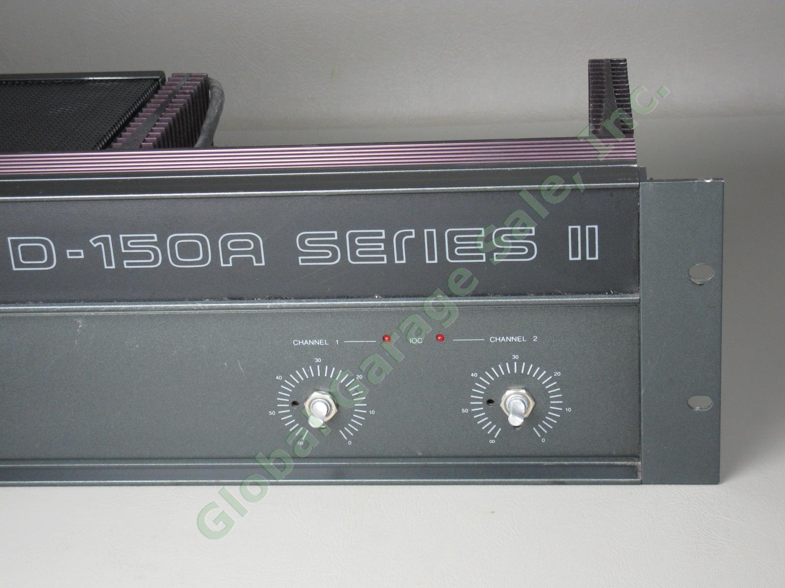 Crown D-150A Series II Professional Studio Power Amp Amplifier Rack Mount NO RES 1