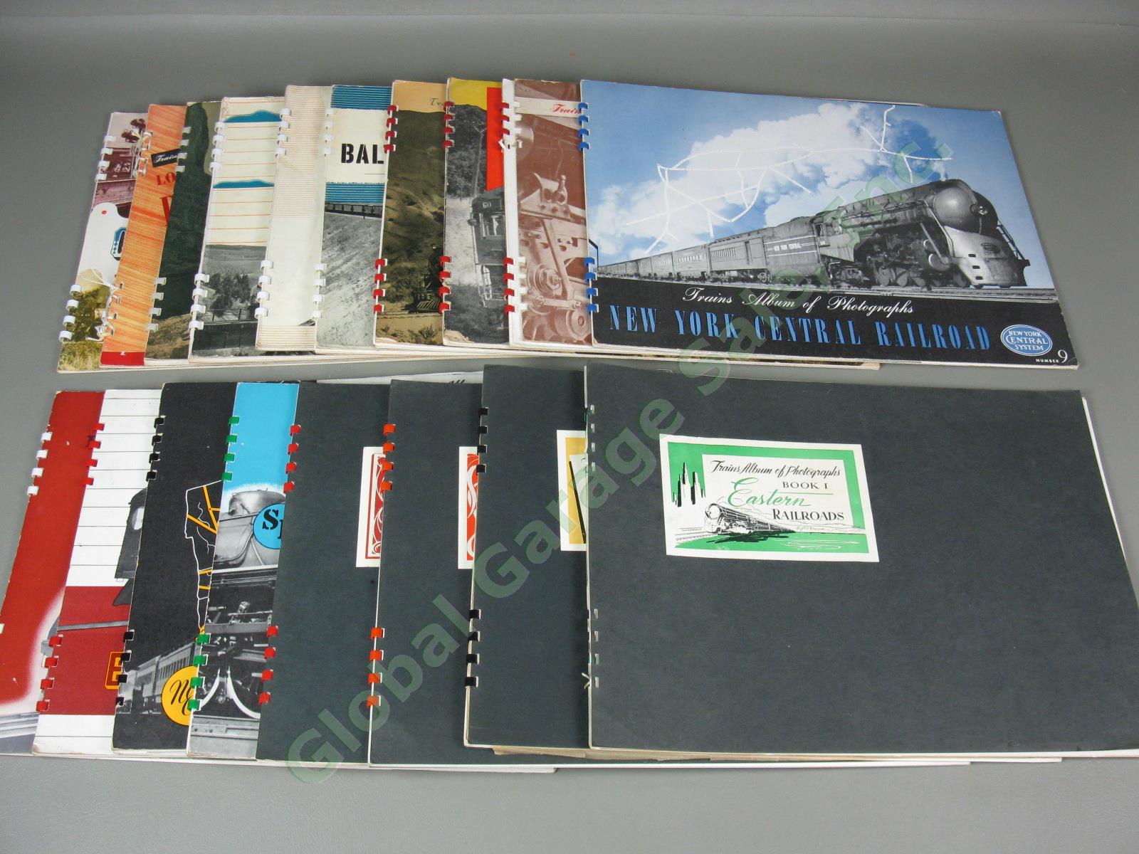 18 Vtg Kalmbach 1943-47 Train Albums Of Railroad Photographs Book Lot NO RESERVE