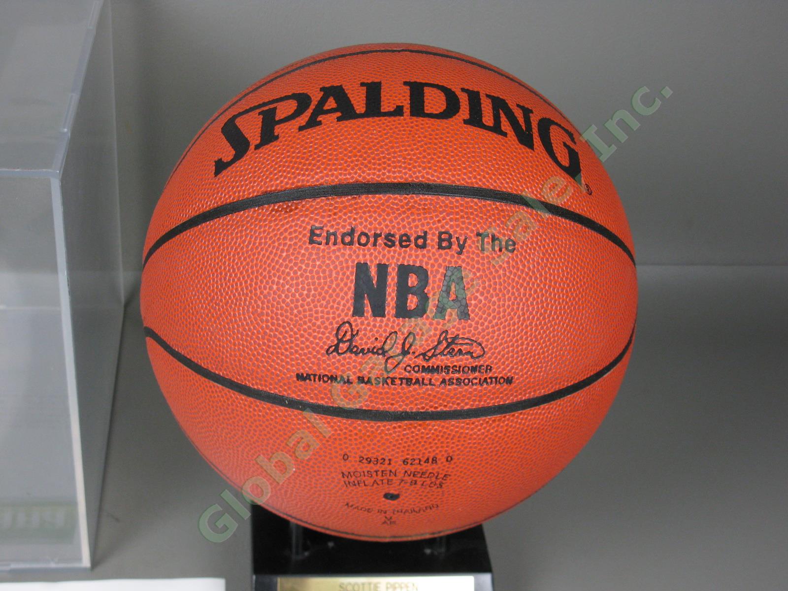 1996 Scottie Pippen Signed Full Size Basketball wCOA Chicago Bulls HOF Autograph 3