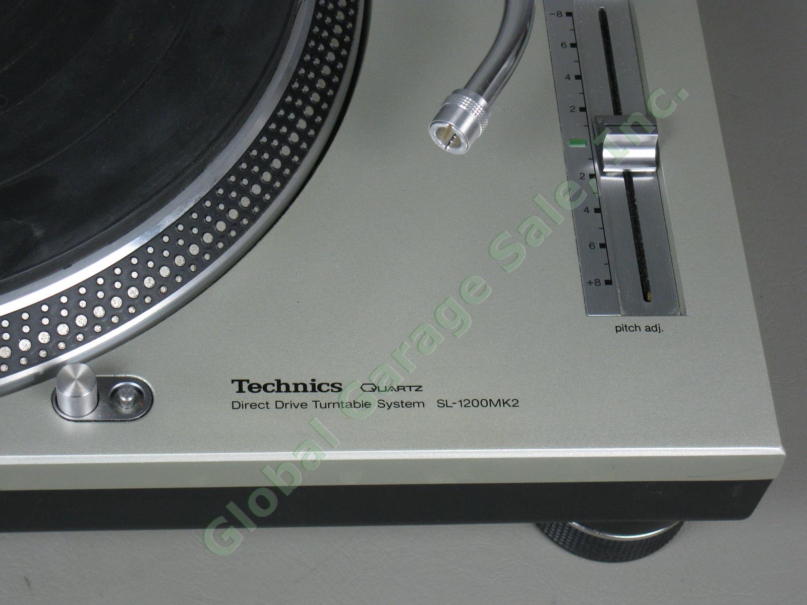 Technics SL-1200MK2 Quartz Direct Drive DJ Turntable Works Great No Reserve! 2