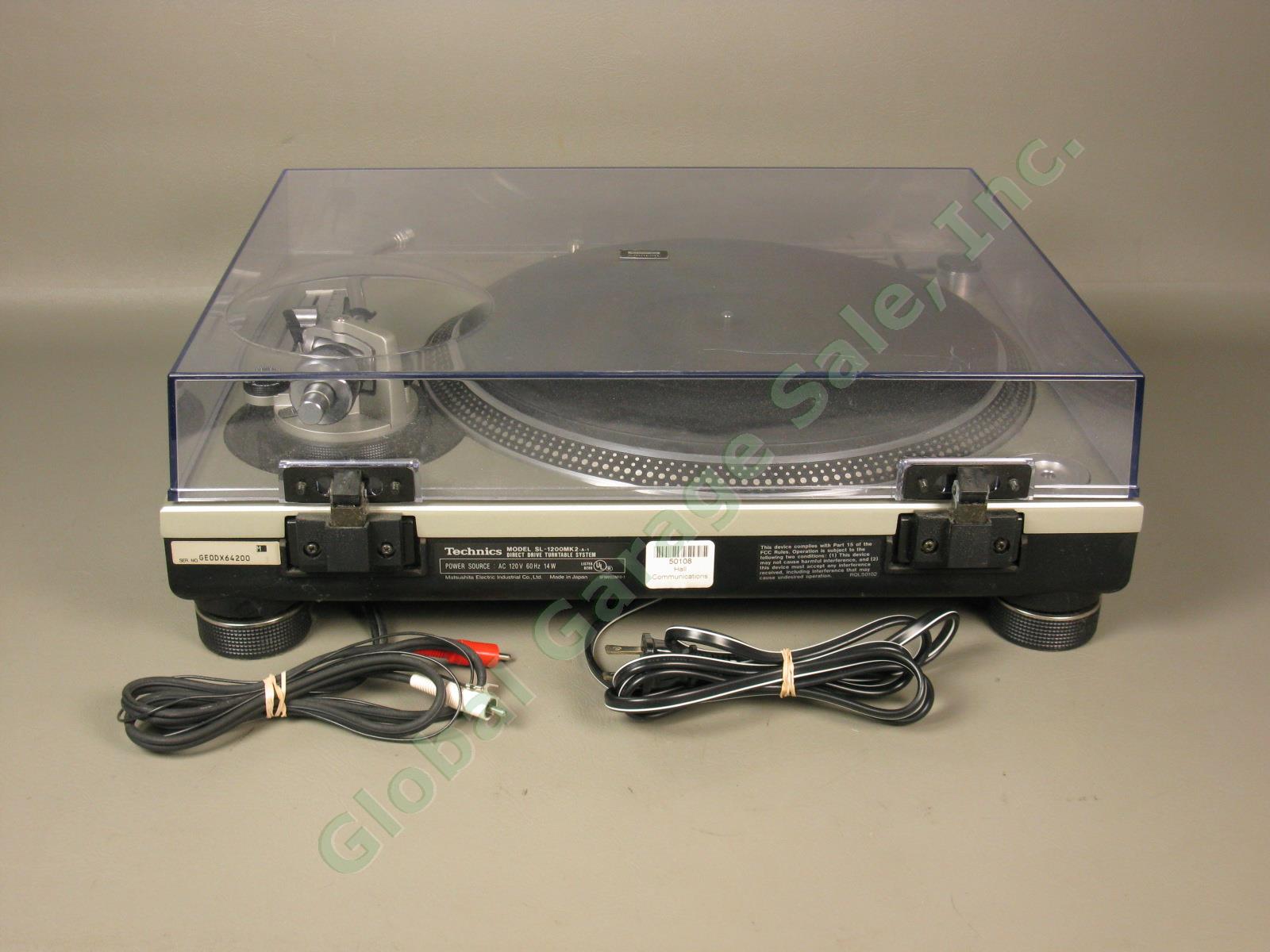 Technics SL-1200MK2 Quartz Direct Drive DJ Turntable Works Great No Reserve! 8