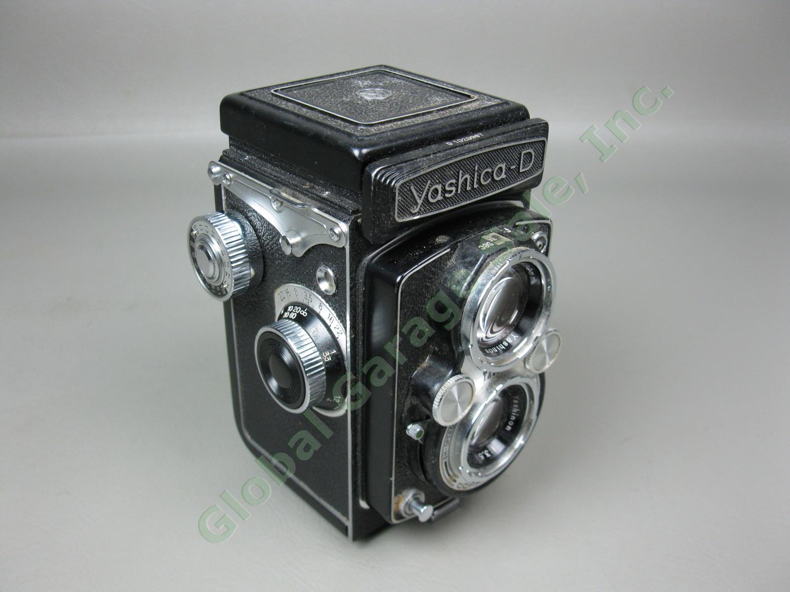 Vtg Yashica-D Copal-MXV TLR Twin Lens Reflex Camera W/ Yashinon 80mm 1:2.8 + 3.5
