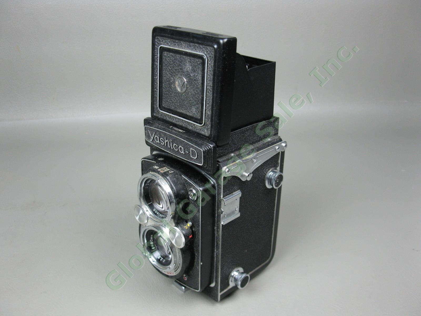 Vtg Yashica-D Copal-MXV TLR Twin Lens Reflex Camera W/ Yashinon 80mm 1:2.8 + 3.5 1