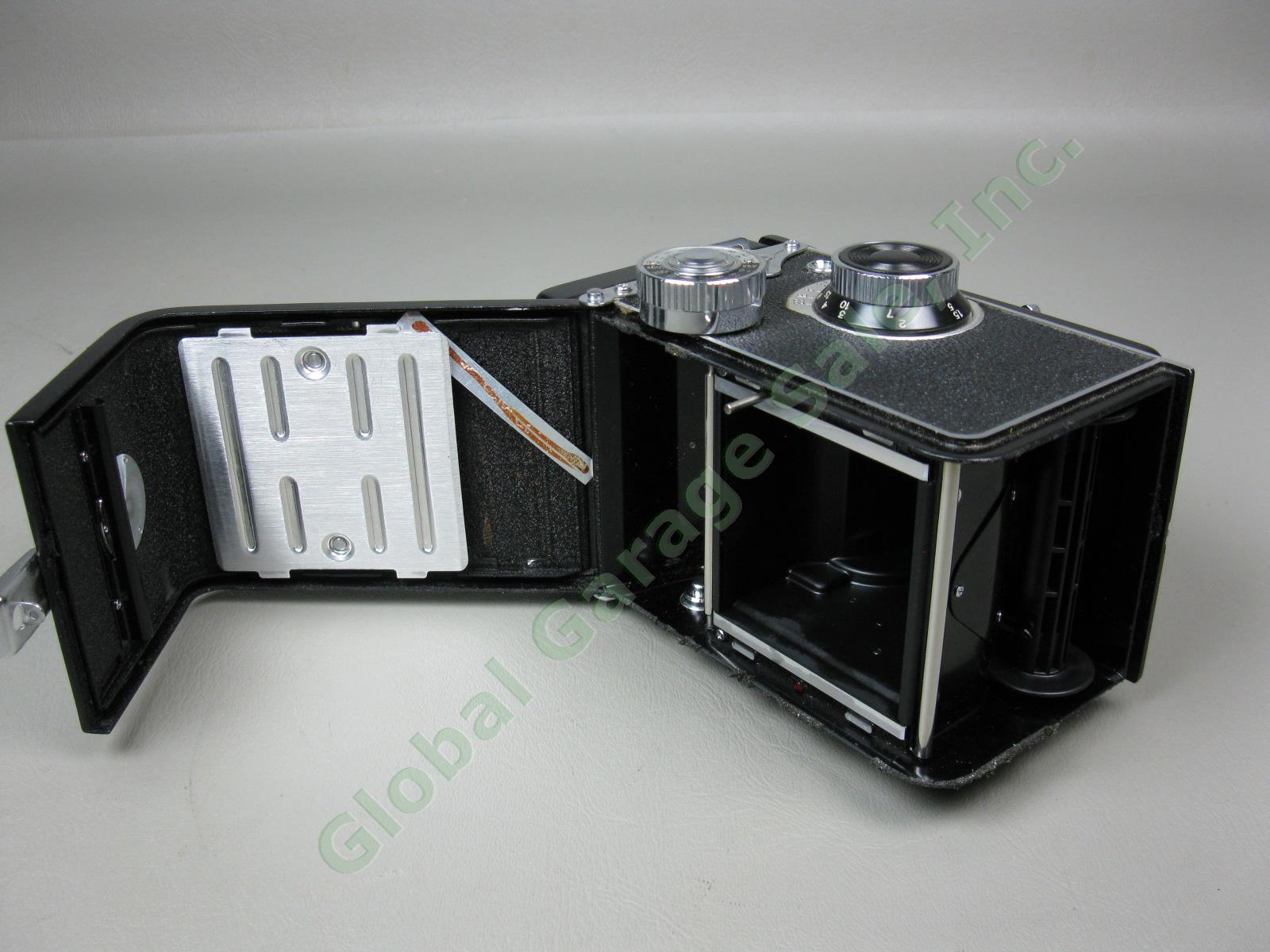Vtg Yashica-D Copal-MXV TLR Twin Lens Reflex Camera W/ Yashinon 80mm 1:2.8 + 3.5 7