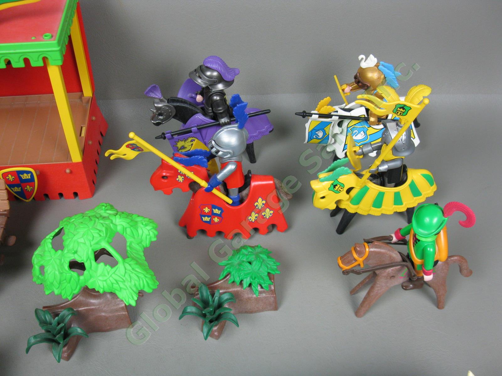 Playmobil Lot Medieval Knight Joust Tournament Stand Figures Merry Men Feast Set 5
