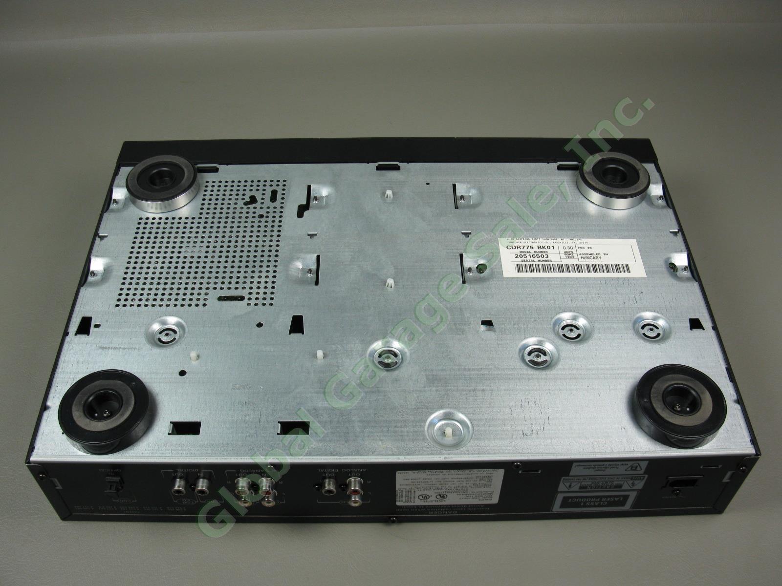Philips CDR775 Dual Deck Audio CD Recorder Copier Burner + Remote Manual Bundle+ 9
