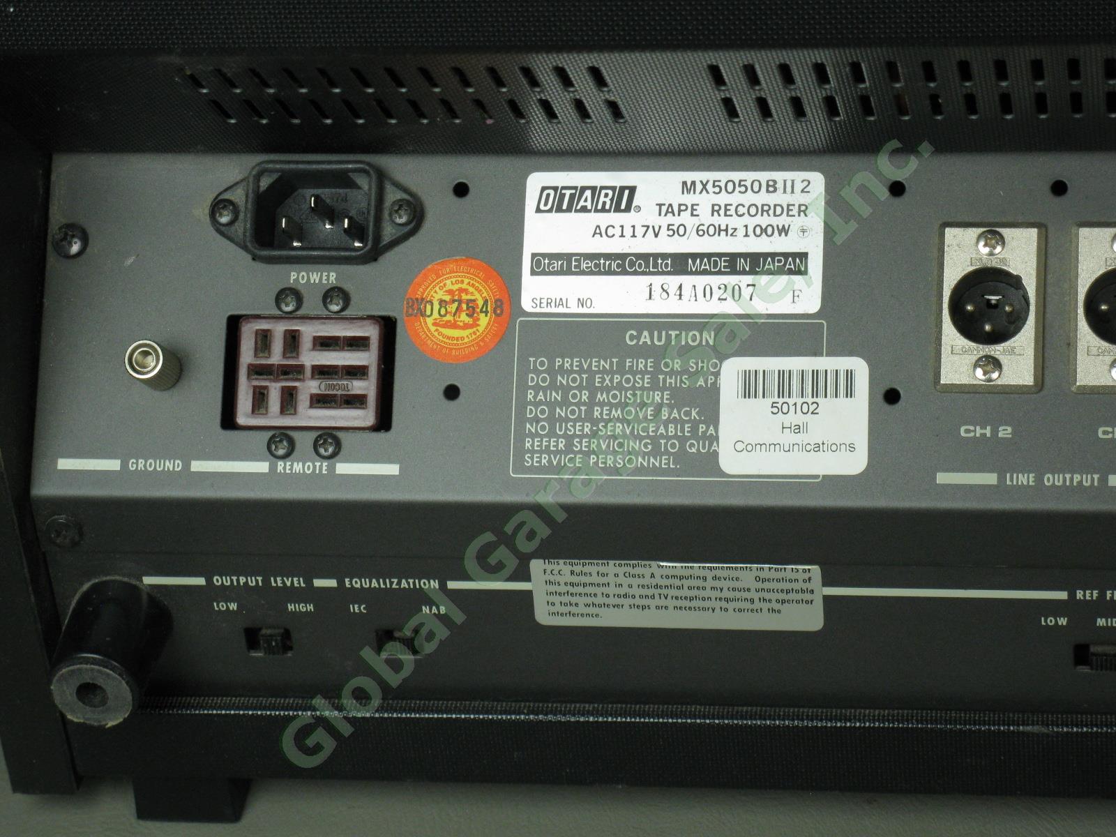 Vtg Otari MX 5050BII-2 MX5050B MX5050 Reel To Reel Tape Recorder Works! NO RES! 6
