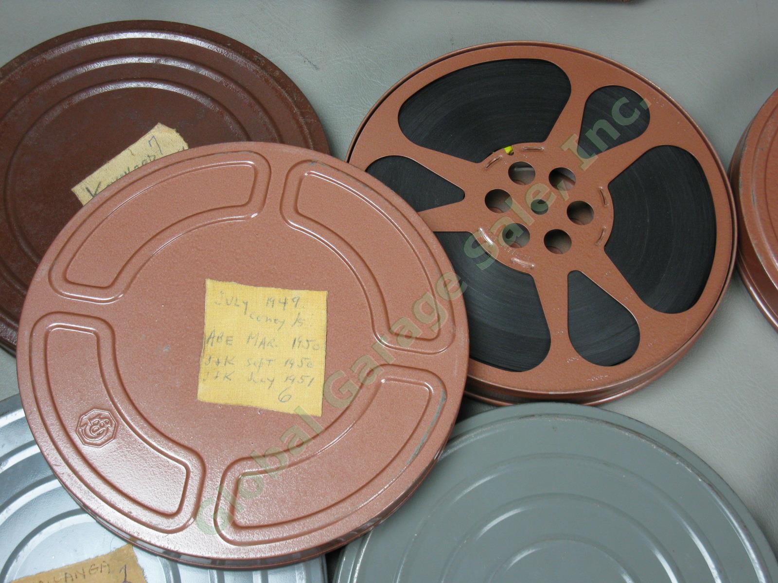11 Vtg 1940s-1960s 16mm Home Movie Film Reels Lot 1949 Coney Island Shawanga NR! 2