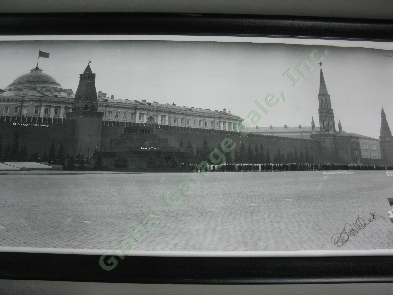 Rare EO Goldbeck Hand Signed 1960s Red Square Russia Panoramic Photo 9"x60" NR! 4