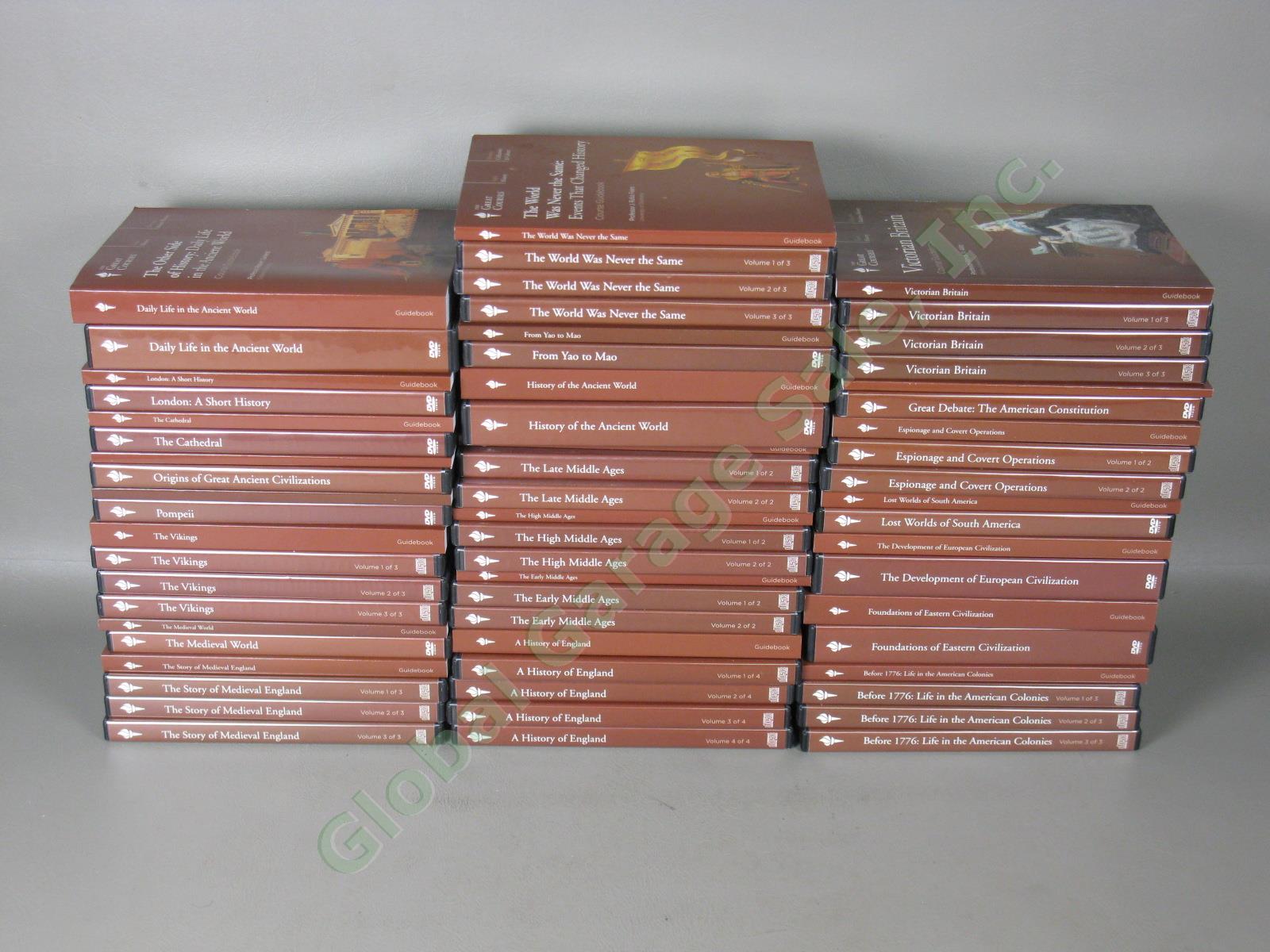 HUGE Teaching Company Great Courses Lot DVDs CDs Books European American History