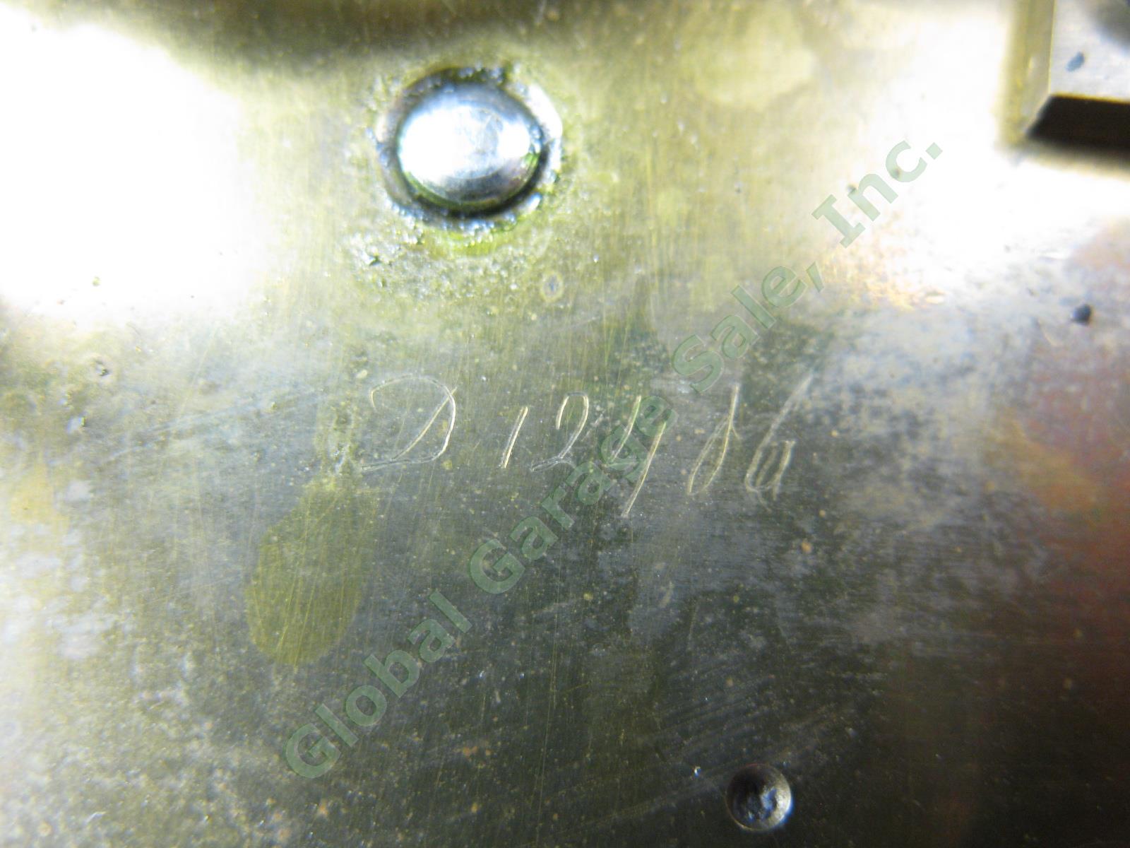 Antique ~1873 Lenzkirch German Pendulum RA Regulator Wall Clock 26 Serial 281536 15