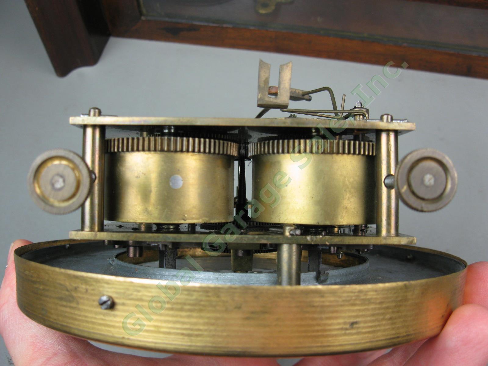 Antique ~1873 Lenzkirch German Pendulum RA Regulator Wall Clock 26 Serial 281536 16