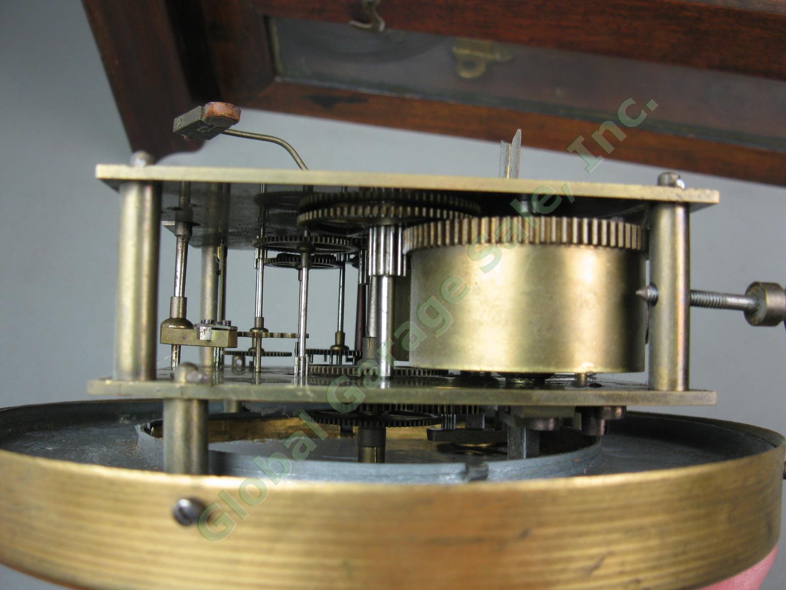 Antique ~1873 Lenzkirch German Pendulum RA Regulator Wall Clock 26 Serial 281536 17