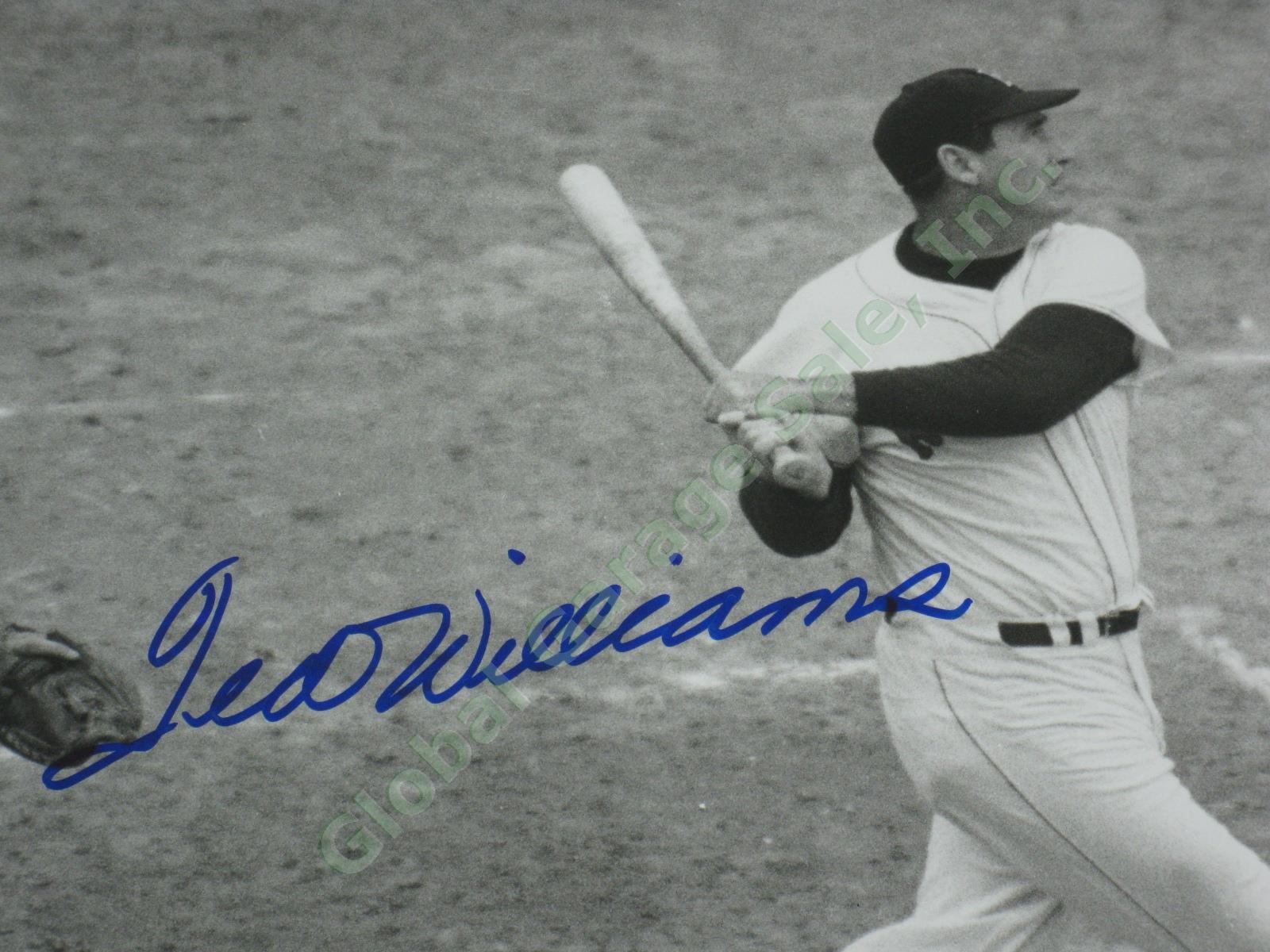 Ted Williams Last Home Run Signed 16"x20" Red Sox Photo w/COA + Yaz Autograph NR 2