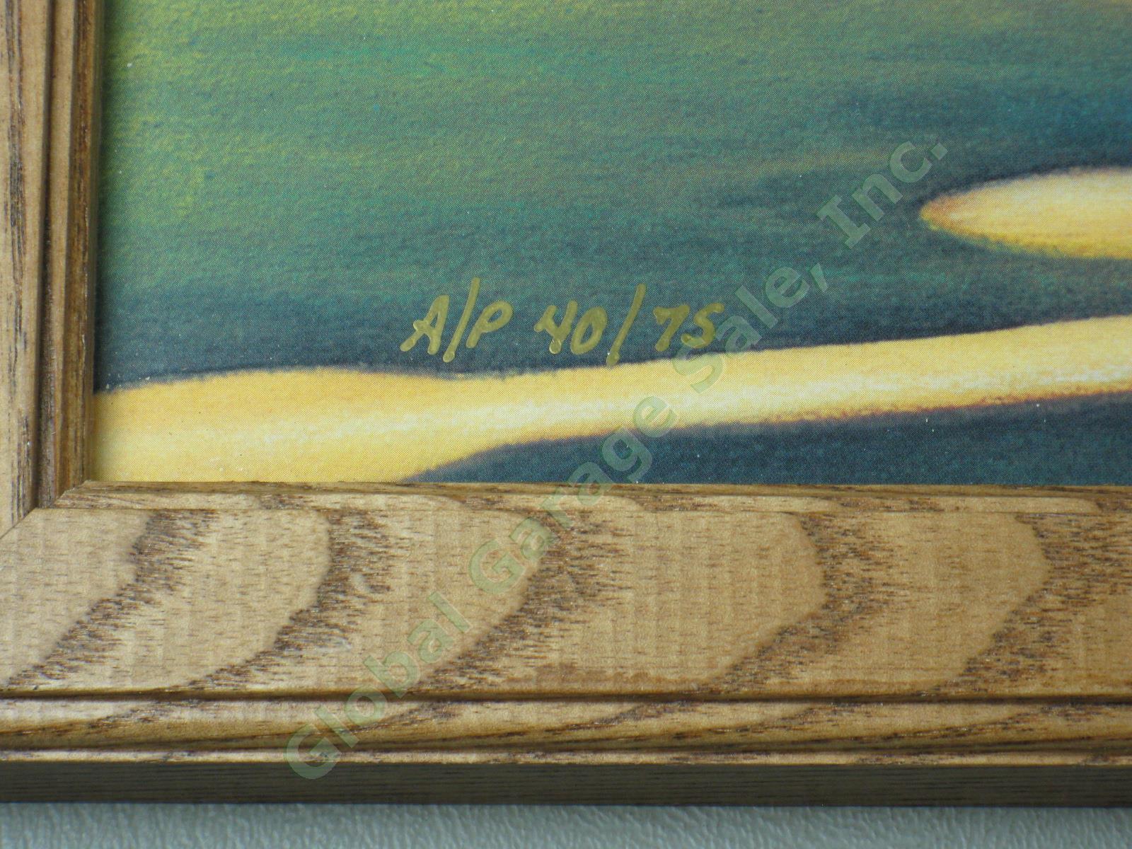 Ken Griffey Jr HOF Signed Framed 16x20 Art Print PSA/DNA Vermont Mariners 40/75 5